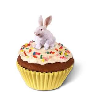  Rabbit White Cupcake Trinket Box 