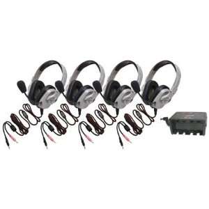  Califone Four Pack Of Titanium TM Headsets With Guaranteed 