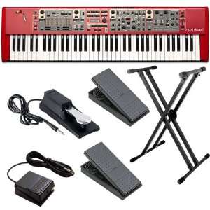   Compact 73 Key Stage Piano KEY ESSENTIALS BUNDLE with Stand and Pedals