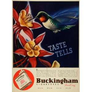   Pack Hummingbird Bird Flowers   Original Print Ad