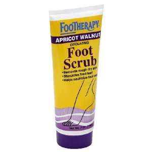 Queen Helene FooTherapy Apricot Walnut Foot Scrub, 7 Ounce Tube (Pack 
