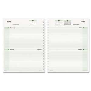  Dated Two Days per Page Organizer Refill, 8 1/2 x 11, 2012 