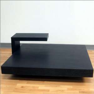  Sandra Square Coffee Table in Dark Oak With One Moveable 
