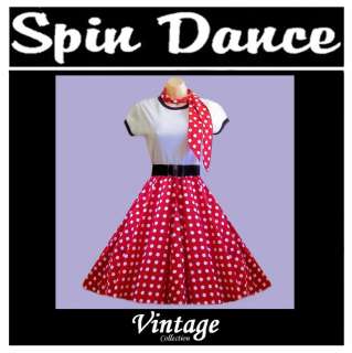 This listing is for one new Spin Dance 50s 60s Vintage Style Skirt