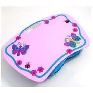  Pink Butterfly Theme Lap Desk with Pillow