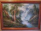 Vintage R. Danford Waterfall Landscape Impression​ist Oi