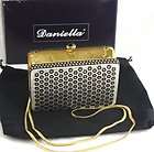 Daniella Jeweled Crystal Clutch Purse Evening Handbag w
