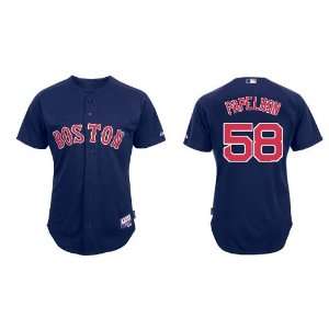 Boston Red Sox #58 Jonathan Papelbon Blue 2011 MLB Authentic Jerseys 