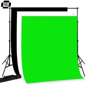PBL PHOTOGRAPHY 9X15 BLACK WHITE GREEN CHROMAKEY BACKDROPS SUPPORT 