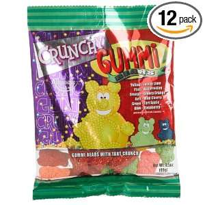 Albanese Crunchy Gummie Bears, 3.5 Ounce Bags (Pack of 12)  
