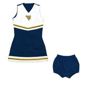 West Virginia Mountaineers Toddler Cheer Dress Set 