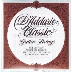  DAddario Classical Guitar Rectified Nylon Moderate, .027 