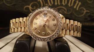 Rolex Datejust Ladies 18k Yellow Gold Diamond Bezel and Dial STUNNING 