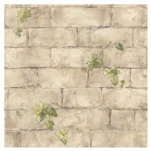  allen + roth Beige Ivy And Brick Wallpaper LW1340668
