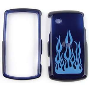  LG BLISS ux700 Transparent Blue Flame Hard Case/Cover 