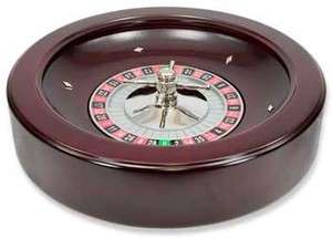 Roulette Wheel 20 inch Lacquered Wood  