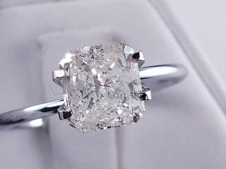 61 CT RADIANT CUT DIAMOND SOLITAIRE ENGAGEMENT RING  