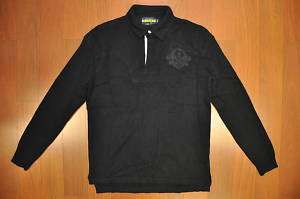 RUGBY RALPH LAUREN RLL CASHMERE SKULL POLO SWEATER S  