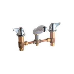  Chicago Faucets Deck Mounted Lever Handle Lavatory Faucet 