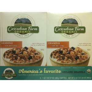 Cascadian Farm Organic Granola Oats and Honey 2 17oz Cartons  