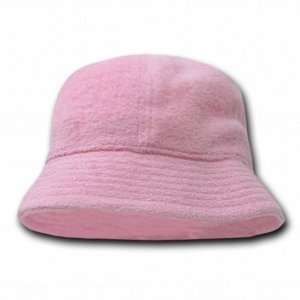  DECKY PINK SOFT AND WARM TERRY BUCKET HATS Everything 