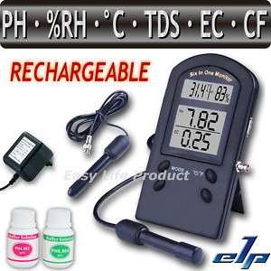 pH °C °F %RH EC CF TDS Monitor Meter Tester Thermometer  