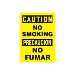  CAUTION NO SMOKING (BILINGUAL) 14 x 10 Dura Aluma Lite 