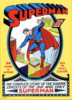 1939 SUPERMAN #1 DC COMICS COVER POSTER PRINT 1974 ? ICONIC MID AIR 