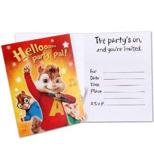 Lets Party By Hallmark Alvin and the Chipmunks Invitations 