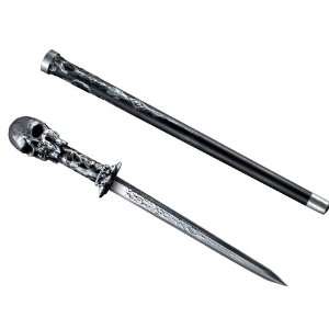   Party By Disguise Skull Cane Sword / Black   One Size 