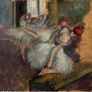   paintings   Edgar Degas   24 x 24 inches   Ballet Dancers Home