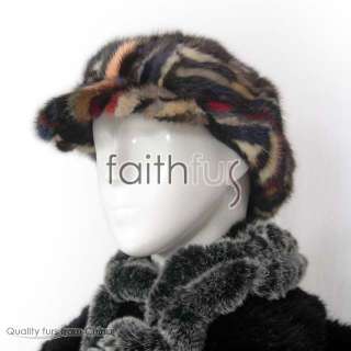 Brand New 100% Real Mink Fur Hat/Cap/Headband/Chapeau  