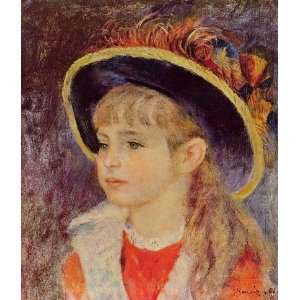   Child with Hat Pierre Auguste Renoir Hand Painted Art