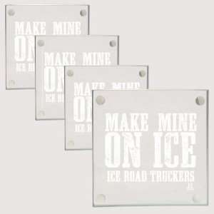  Ice Road Truckers Glass Coaster Set