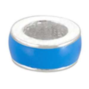  Avedon Polished Sterling Silver Blue Enamel Small Confetti 