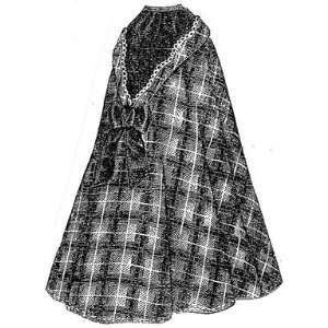  1876 Dolls Circular Cloak Pattern 