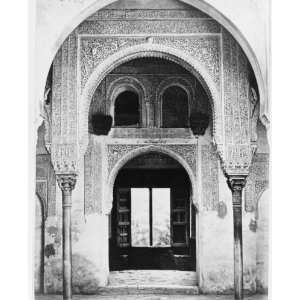  1800s photo Granada. Puerta del patio Machuca/ J. Laurent 