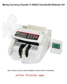 Money Currency Counter V 300UV Counterfeit Detector UV  