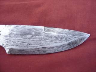 Custom Handmade Damascus Fixed Blade Hunting Knife, blank blade  