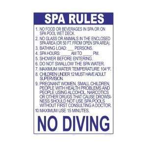  Florida Spa Rules Sign 4516Wa2436E