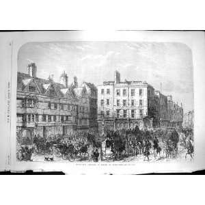    1867 Middle Row Holborn Demolition Buildings Print