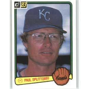  1983 Donruss #286 Paul Splittorff   Kansas City Royals 