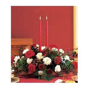  Two Candle Christmas Centerpiece