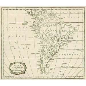  Barlow 1806 Antique Map of South America