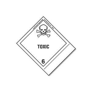  Toxic Label, Shipping Name, Paper, Standard Tab Office 