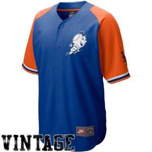Nike New York Mets Royal Blue Orange Cooperstown Quick Pick Vintage 