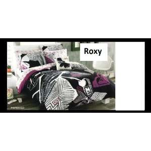  ROXY Purple PAPARAZZI Gray Logo 16 DECORATIVE PILLOW 