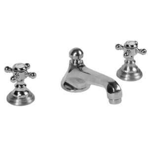   Silver And Black Bathroom Sink Faucets 8Cross/Knob Handles Lav