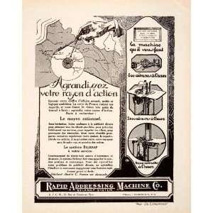  1925 Ad Rapid Addressing Machine Belknap System Lemonnier 