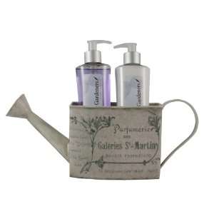   Gardeners Provencal Watering Can Gift Set with Hand Wash and Lotion